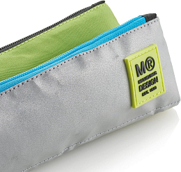 Пенал с тремя отделениями Трехцветный зеленый от бренда MiquelRius