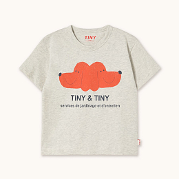 Футболка ORANGE DOGS от бренда Tinycottons Бежевый