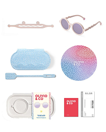 Очки TODDLER Round Sunglasses-Coral Reef-Coral Blush от бренда Olivio and Co