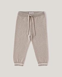 Джемпер и джоггеры бежевого цвета с принтом лошадки от бренда Anna Leon