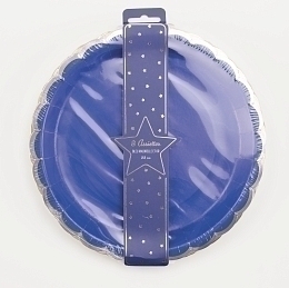 Тарелки Морской синий с золотом 8 шт от бренда Tim & Puce Factory