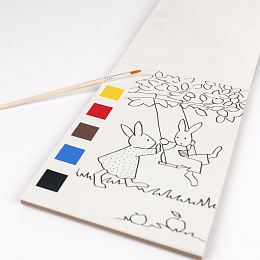 Раскраска с красками "Кролики" от бренда Egmont Toys