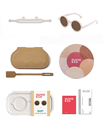 Очки BABY Round Sunglasses-Gelato Summer-Vanilla Brownie от бренда Olivio and Co