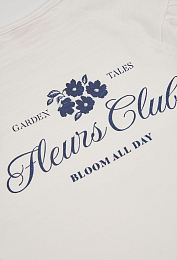 Лонгслив "Fleurs club" от бренда Boboli