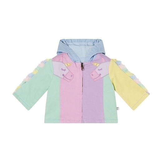 Куртка разноцветная с единорогами от бренда Stella McCartney kids