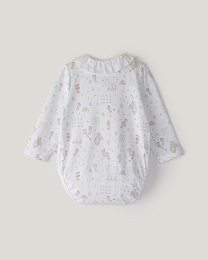 Набор боди с воротником розового, зеленого, белого цвета от бренда Anna Leon