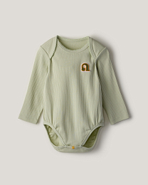 Набор боди розового, зеленого и белого цвета в рубчик от бренда Anna Leon