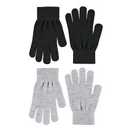 Перчатки 2 пары Kiddy Grey Melange от бренда MOLO