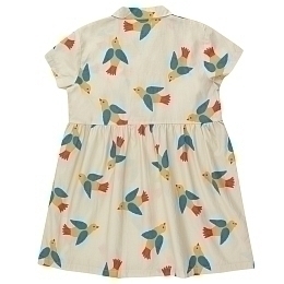 Платье-рубашка с птичками от бренда Tinycottons