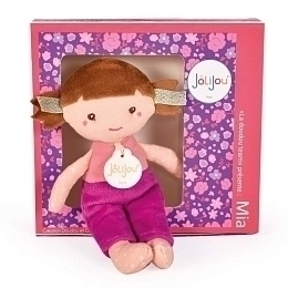 Моя первая мягкая кукла Mia в подарочной коробке от бренда Jolijou