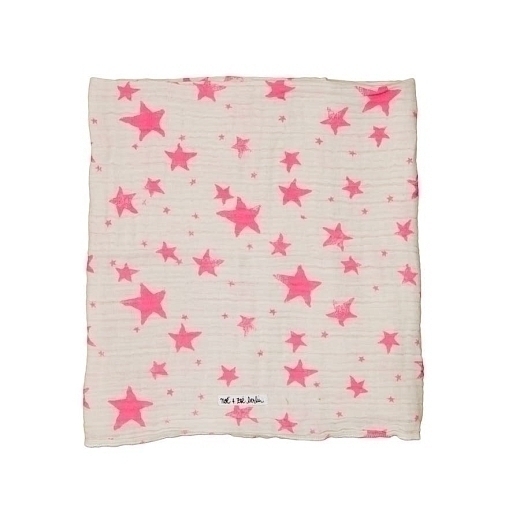 Пеленка с розовыми звездами от бренда Noe&Zoe