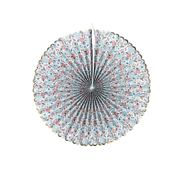 Три декоративных веера Цветы и золото от бренда Tim & Puce Factory