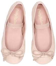 Балетки с лакированной деталью Beige от бренда PRETTY BALLERINAS