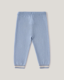 Джемпер и джоггеры голубого цвета с принтом лошадки от бренда Anna Leon