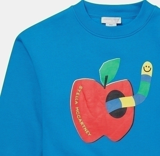 Свитшот Apple от бренда Stella McCartney kids
