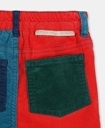 Яркие брюки с цветными вставками от бренда Stella McCartney kids