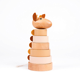 Пирамидка Жираф Леони от бренда Egmont Toys