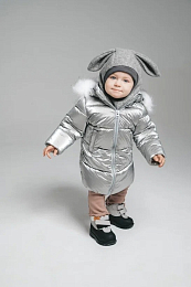 Шапка-шлем Bunny grey от бренда Peppihat