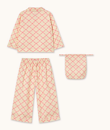 Пижама FLOWER GRID от бренда Tinycottons