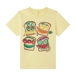 Футболка yellow Veggie Sandwich от бренда Stella McCartney kids Желтый