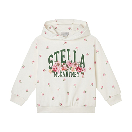 Свитшот Flowers Logo от бренда Stella McCartney kids