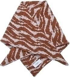Косынка вязаная серо-коричневого цвета от бренда Paade mode