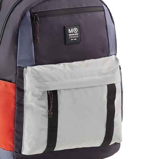 Рюкзак с тремя отделениями трехцветный серый от бренда MiquelRius