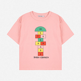 Футболка Hopscotch от бренда Bobo Choses Розовый