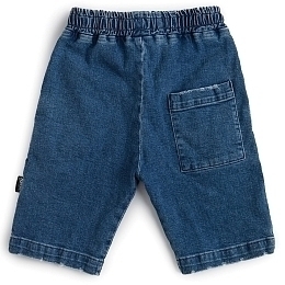 Удлиненные джинсовые шорты на резинке от бренда NuNuNu