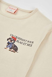 Лонгслив Dog print от бренда Boboli