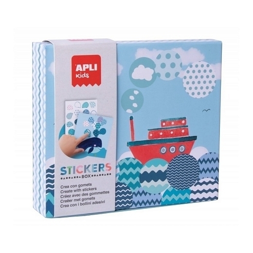 Набор для творчества с наклейками Кораблик от бренда Apli Kids