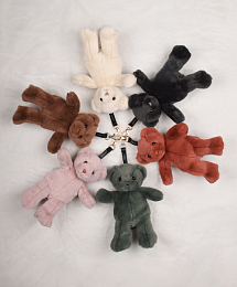 Брелок Мишка терракотового цвета от бренда Doudou et Compagnie