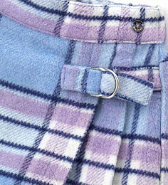 Юбка-шорты голубого цвета в клетку от бренда Original Marines