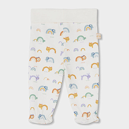 Комплект Rainbow and Animal: боди, распашонка, ползуунки и шапка от бренда Boboli