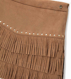 Юбка с кнопками и бахрамой от бренда Original Marines