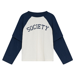 Лонгслив Delia T-shirt Black Iris от бренда The New Society