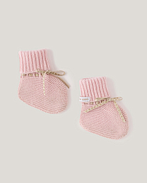 Носки розового цвета с бежевой лентой от бренда Anna Leon