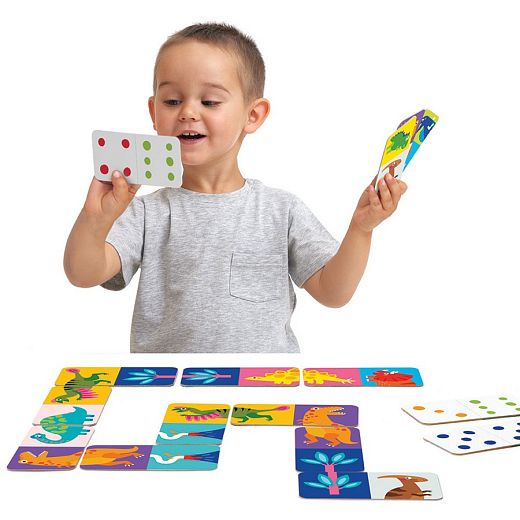 Игра домино Динозавры от бренда Banana Panda