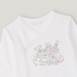 Боди кимоно 3 шт White-Pink Toys от бренда Anna Leon