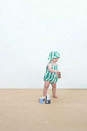 Панама GREEN STRIPES от бренда Tinycottons