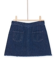 Юбка джинсовая с пуговицами-радугами от бренда DPAM