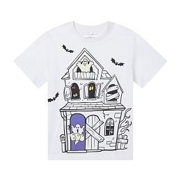 Футболка The Haunted House от бренда Stella McCartney kids Белый