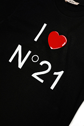 Футболка I love №21 Nero от бренда N°21 Черный