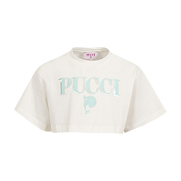 Футболка CROP FIT Milk от бренда Emilio Pucci Молочный