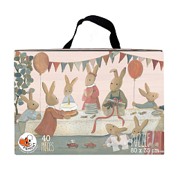 Пазл большой "Семья кроликов" от бренда Egmont Toys