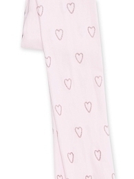 Колготки нежно-розовые с сердечками от бренда DPAM