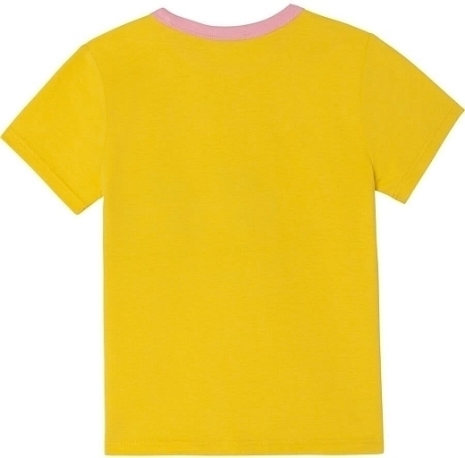 Футболка ярко-желтого цвета с принтом от бренда LITTLE MARC JACOBS Желтый