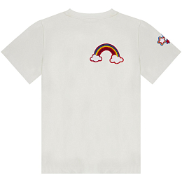 Футболка с нашивками Stella от бренда Stella McCartney kids Молочный