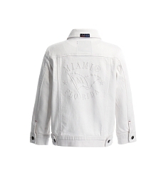Куртка джинсовая белая от бренда Original Marines