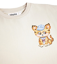 Футболка Riley Curious Tiger от бренда MOLO Молочный
